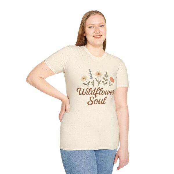 Wildflower Shirt, Boho T-Shirt, Nature Lover Gift, Free Spirit Shirt, Unisex Nature Tee - Image 3