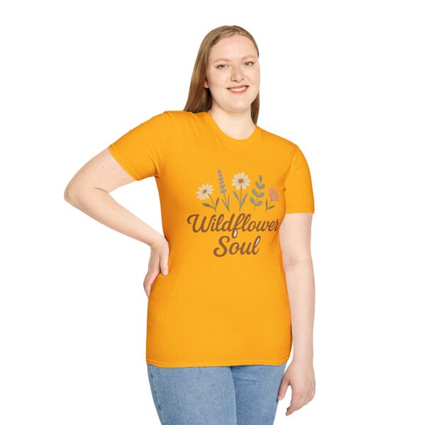 Wildflower Shirt, Boho T-Shirt, Nature Lover Gift, Free Spirit Shirt, Unisex Nature Tee - Image 8
