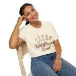 Wildflower Shirt, Boho T-Shirt, Nature Lover Gift, Free Spirit Shirt, Unisex Nature Tee