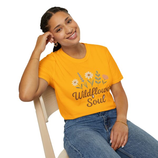 Wildflower Shirt, Boho T-Shirt, Nature Lover Gift, Free Spirit Shirt, Unisex Nature Tee - Image 9
