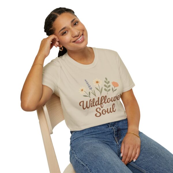 Wildflower Shirt, Boho T-Shirt, Nature Lover Gift, Free Spirit Shirt, Unisex Nature Tee - Image 6
