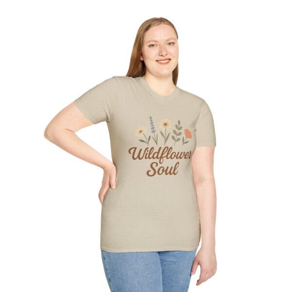 Wildflower Shirt, Boho T-Shirt, Nature Lover Gift, Free Spirit Shirt, Unisex Nature Tee - Image 5